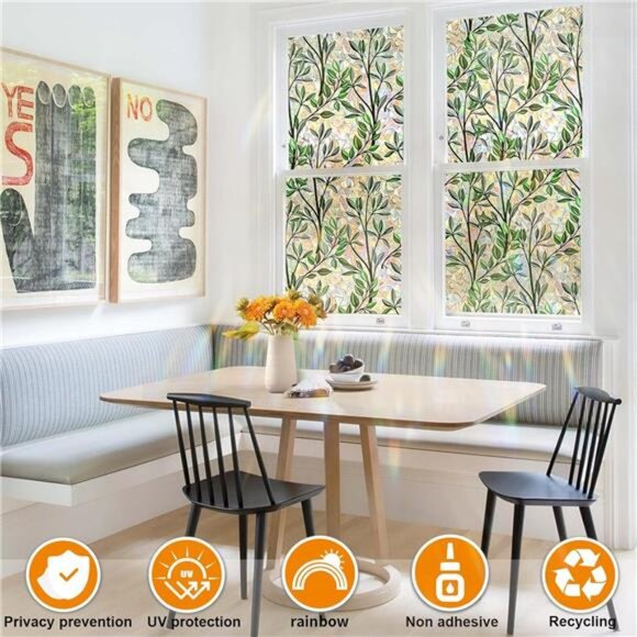 Window Privacy Film Stain Glass Window Film Rainbow Window Film Window clings - Picture 4 of 7